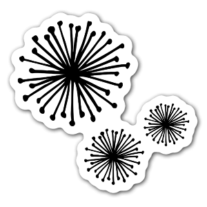 Pom Poms stickers 