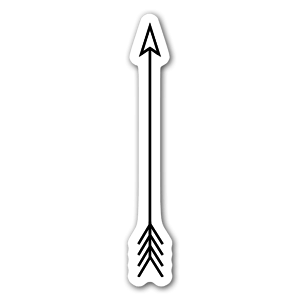 A Simple Arrow klistremerker