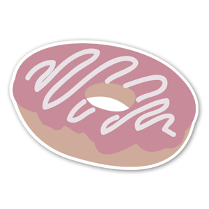 The donut Klistremerker