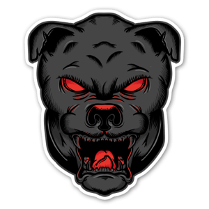 dog deamon sticker