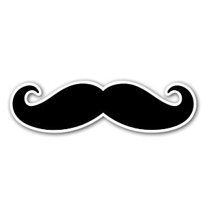 Mustache Black etiketter