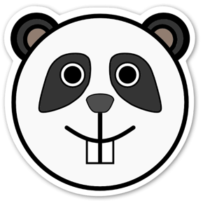 Panda Klistremerker