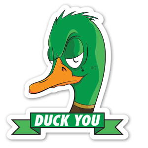 Duck you klistremerker