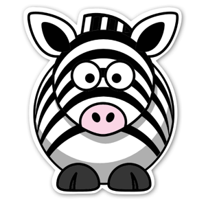 Zebra Klistremerker