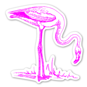 Flamingo Klistremerker 