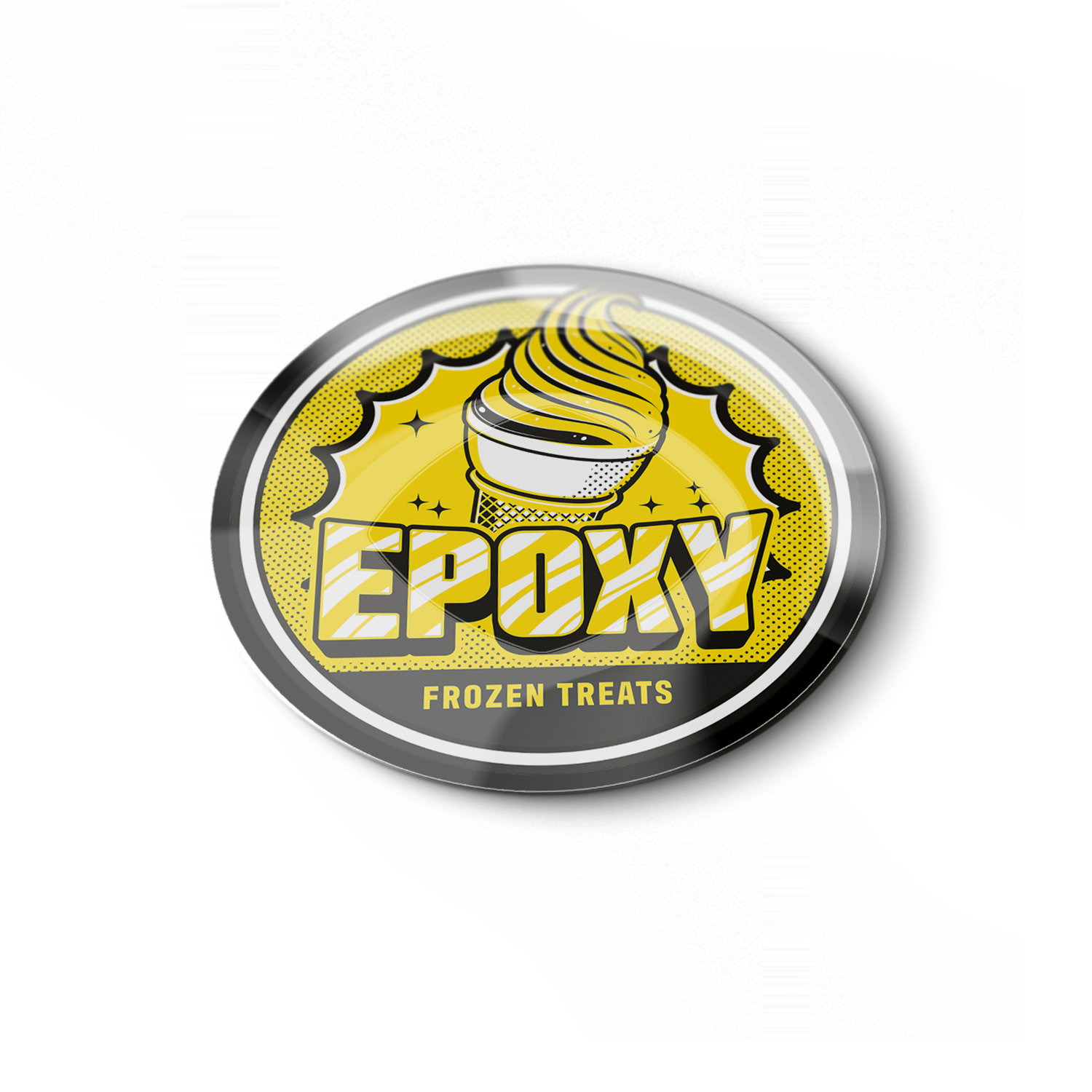 Epoxy sample pack sticker