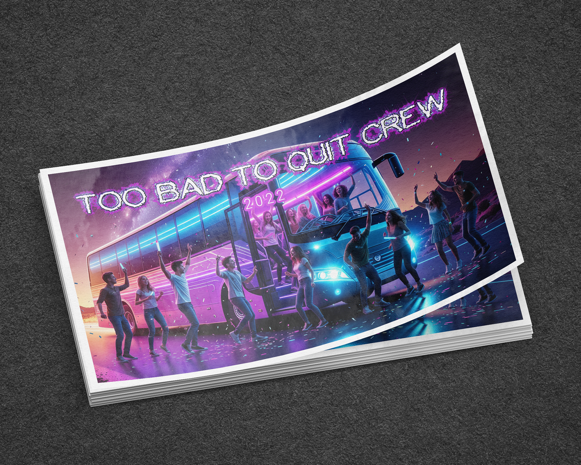 Too bad to quit crew - Lag dine egne Russeklistremerker.