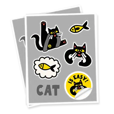 Icon of a sticker sheet